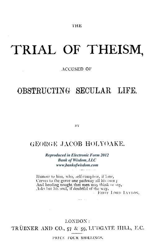 The Trial of Theism